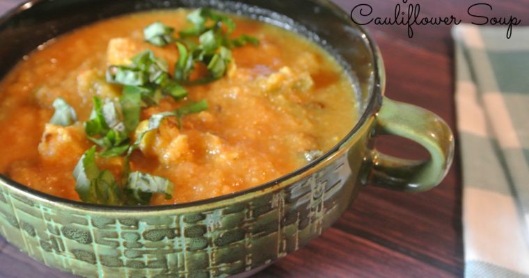 Curry-Roasted Cauliflower Soup