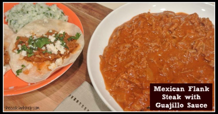 Mexican Flank Steak with Guajillo Sauce