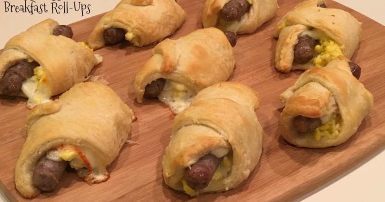 Sausage, Egg and Cheese Breakfast Roll-Ups