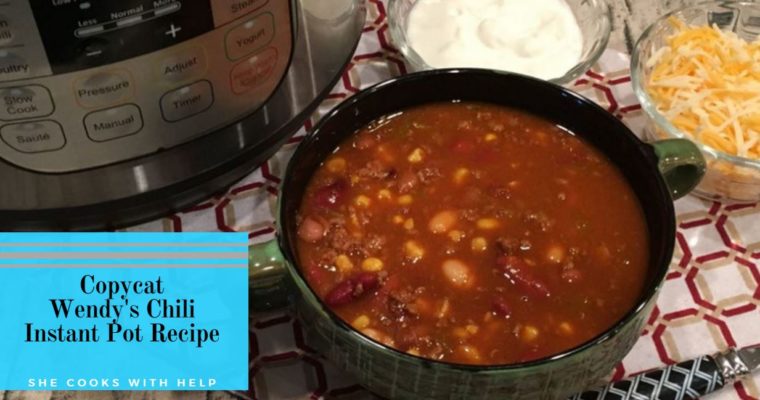 CopyCat Wendy’s Chili Soup Recipe {Instant Pot}