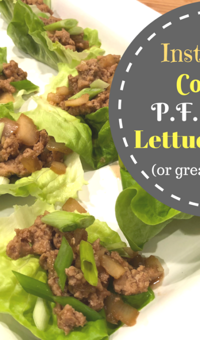 Instant Pot Copycat P.F. Chang’s Lettuce Wraps (low carb dish)!