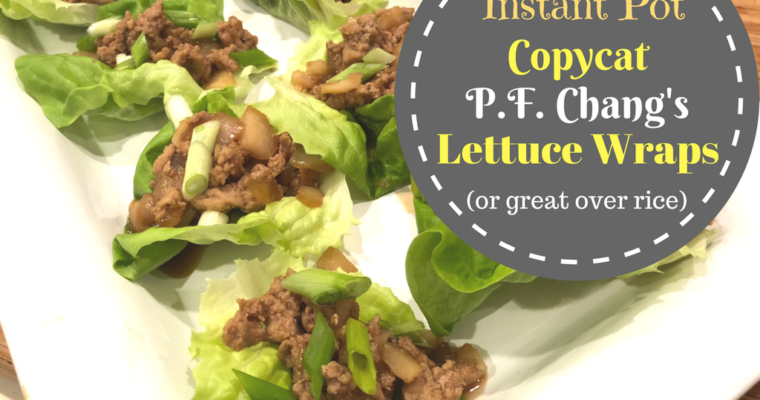 Instant Pot Copycat P.F. Chang’s Lettuce Wraps (low carb dish)!